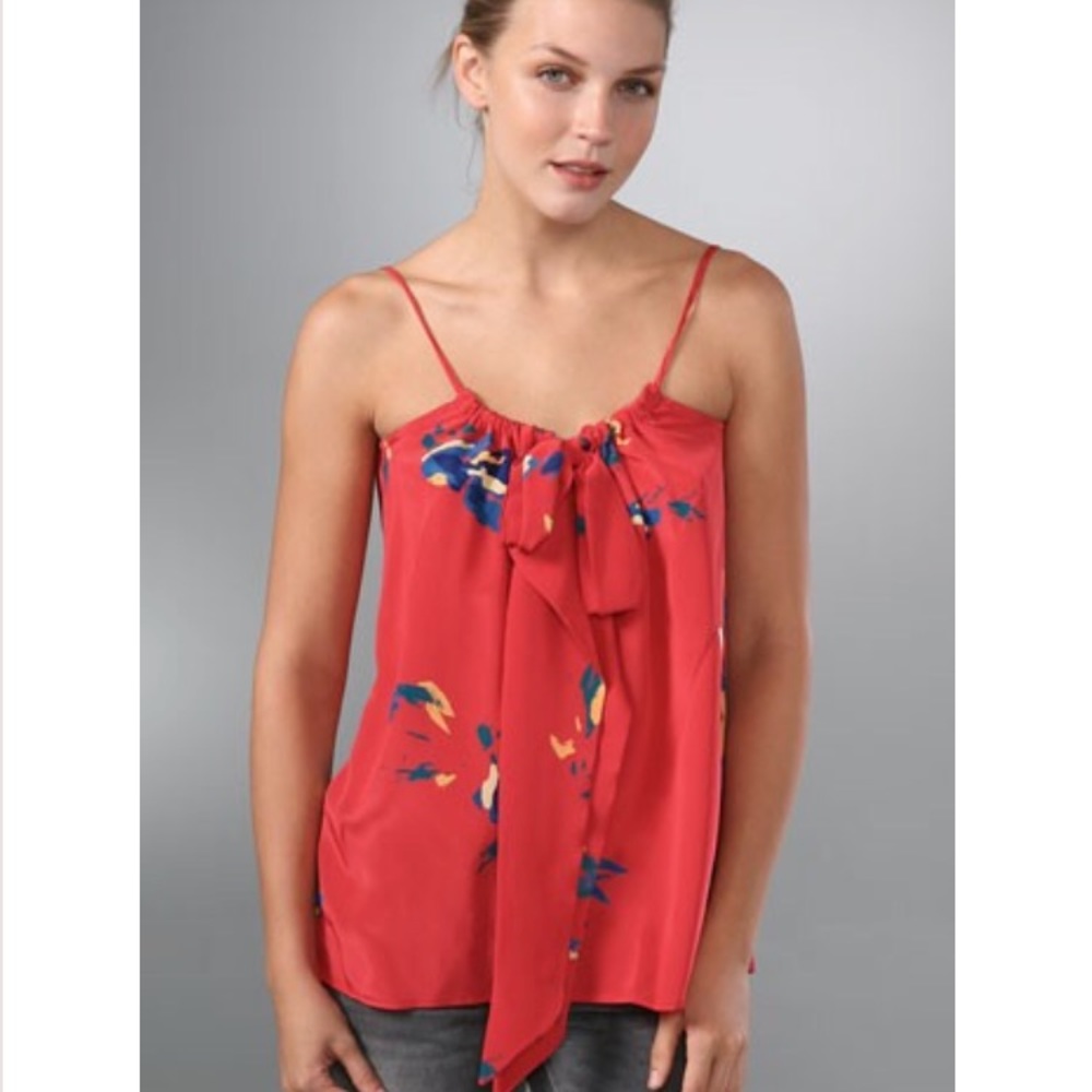 Whitley Kros Emma Top Bloom Print (100% Silk) SZ 0